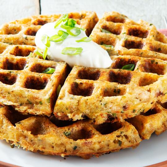Savoury Vegetarian Holiday Herb Waffles Dempster's